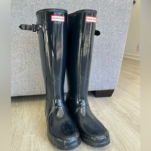 Hunter Tall Boots Navy